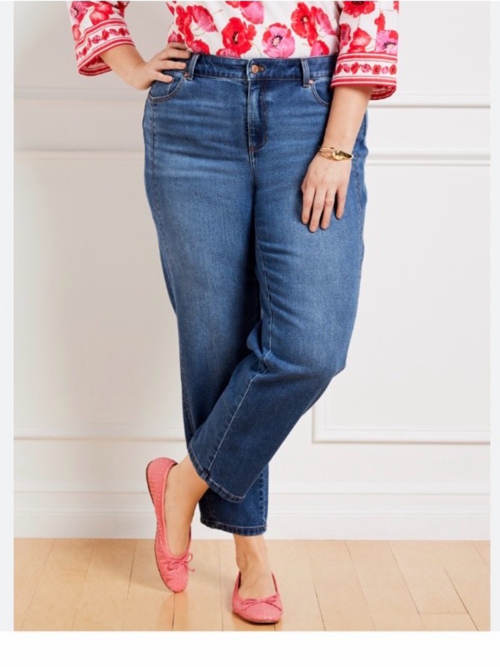 Talbots relaxed barrel jeans